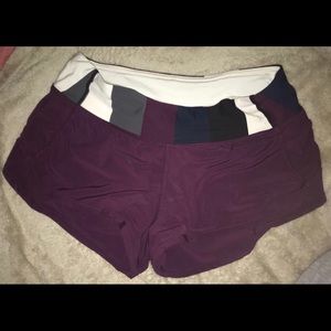 Lululemon Speed up Shorts 2.5 inch size 4